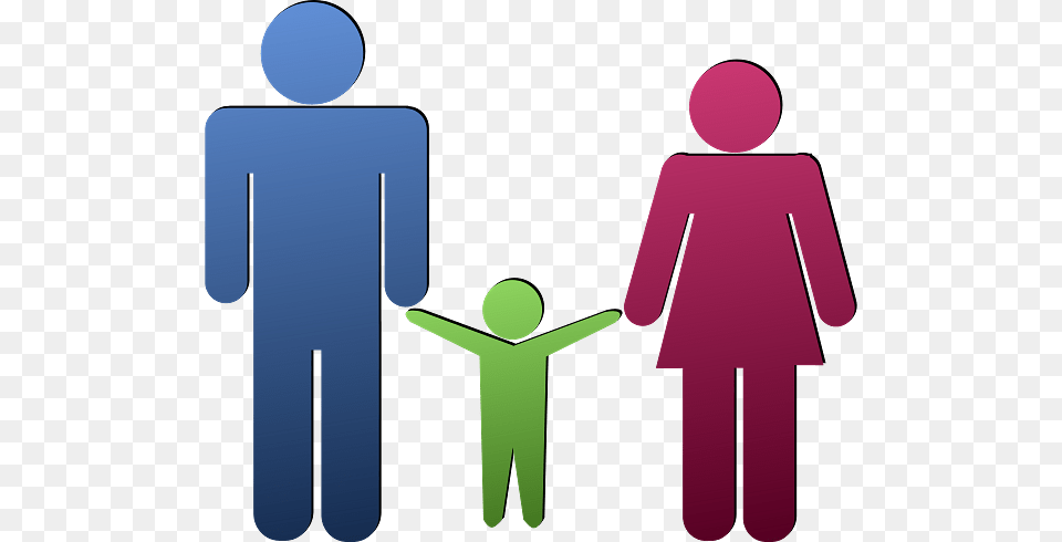 Family Of Three Coloured Pictogram, Body Part, Hand, Person, Sign Free Png