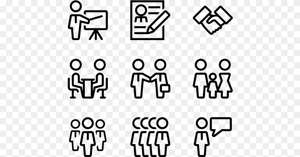 Family Outline Law Icons, Gray Png Image
