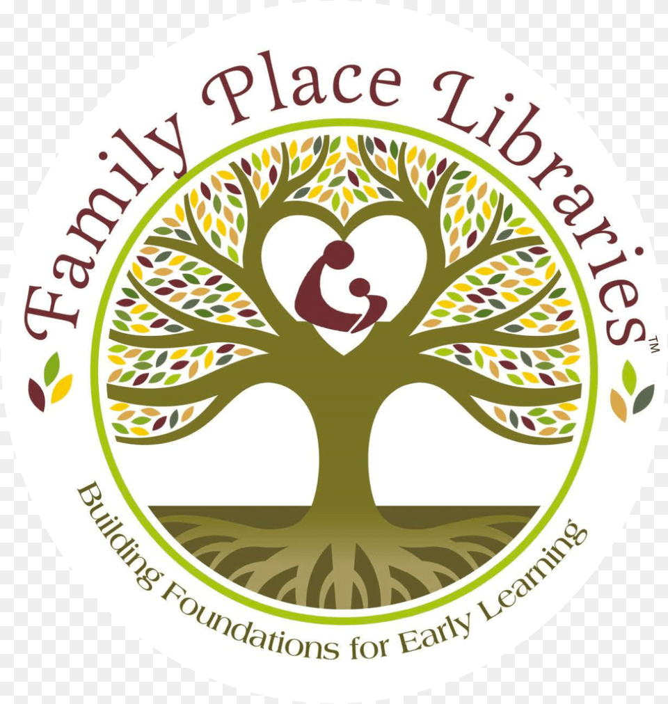 Family Place Libraries Logo, Sticker, Plant, Tree, Vegetation Png Image