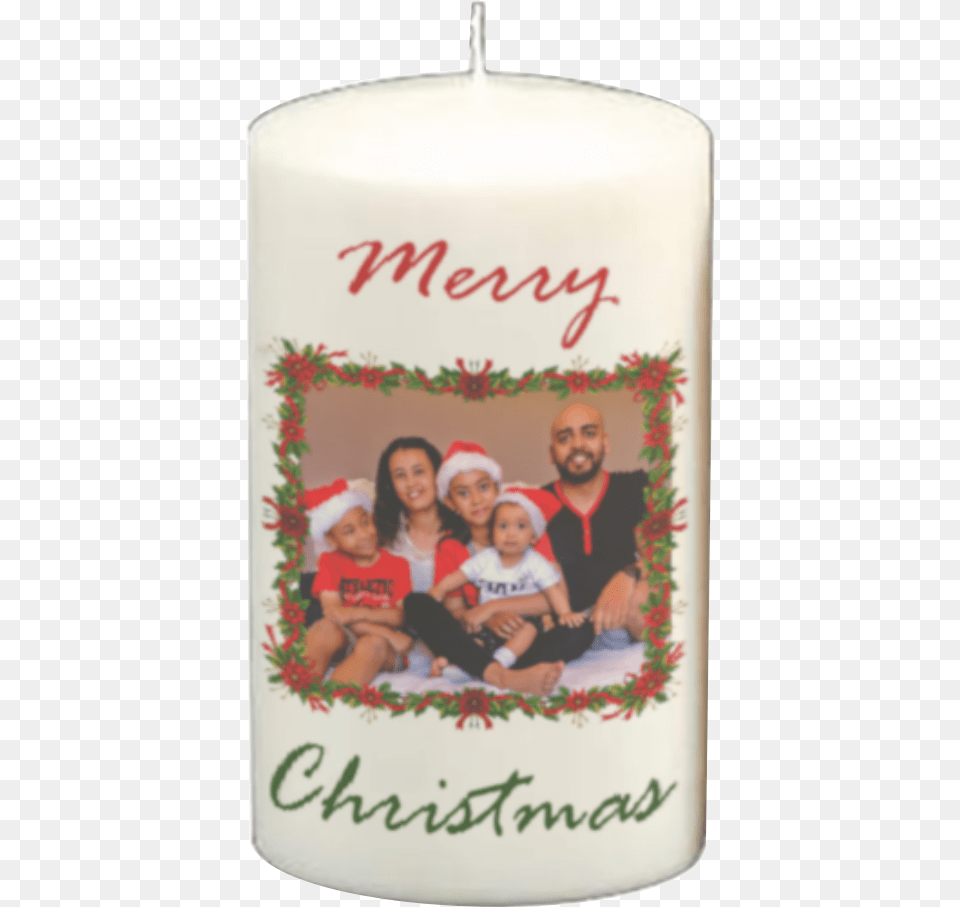Family Portrait Christmas Candle Cake Decorating, Person, People, Birthday Cake, Food Png Image
