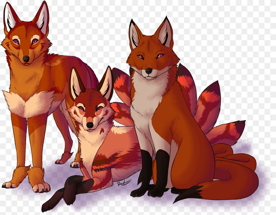 Family Portrait Swift Fox, Animal, Cat, Mammal, Pet Png Image