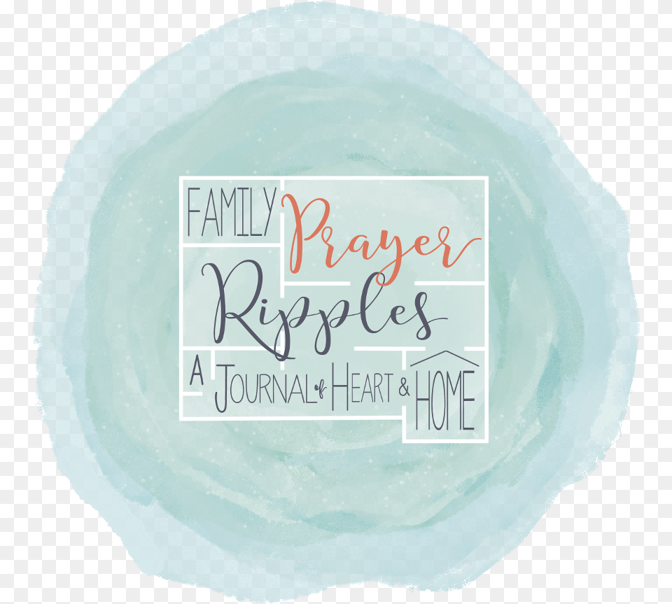 Family Prayer Ripples A Journal Of Heart And Home Calligraphy, Mineral, Plate, Text Free Png