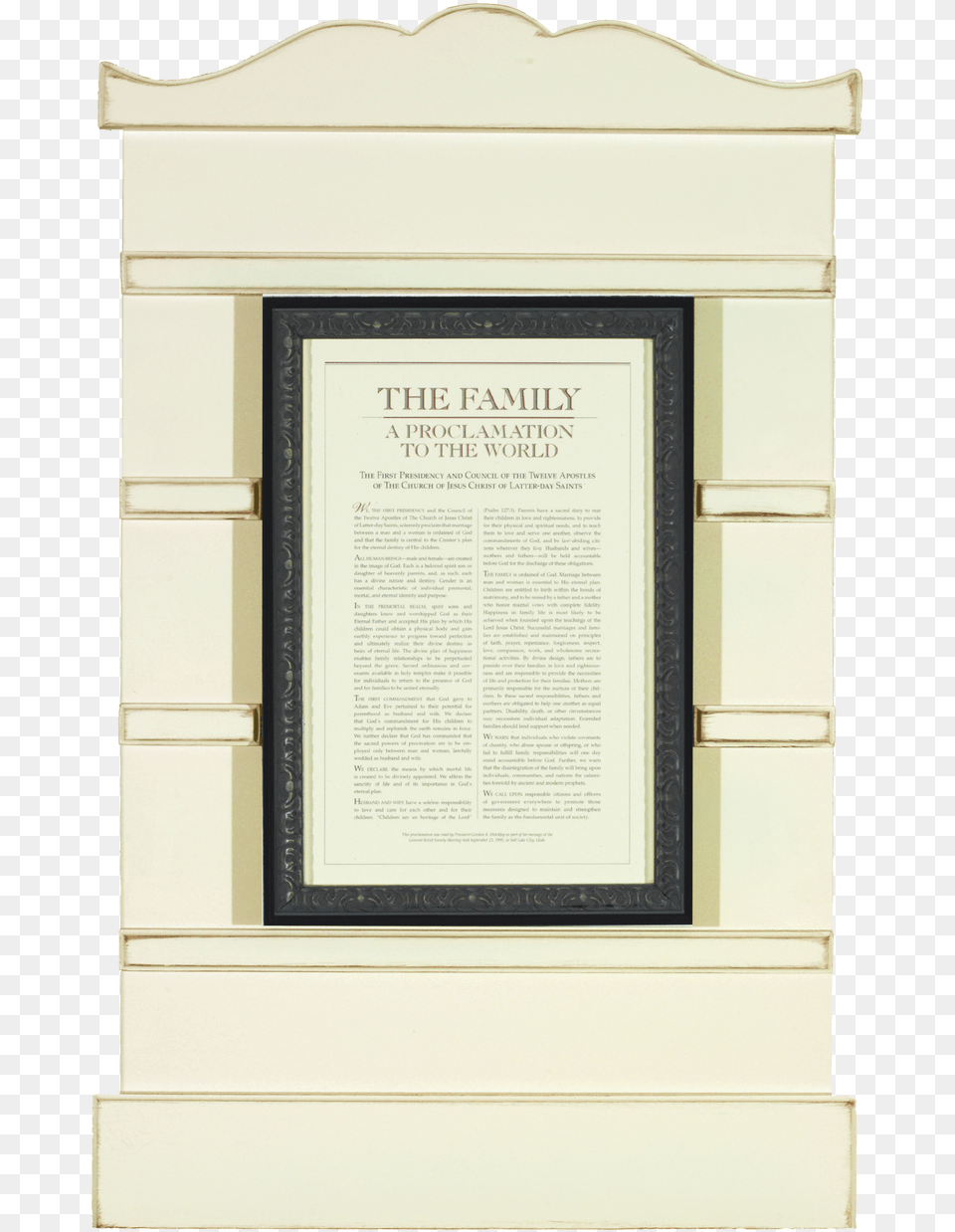 Family Proclamation Photoboard 23 X 36 Picture Frame, Page, Text Free Png Download