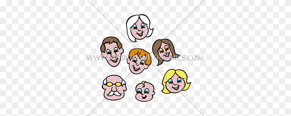 Family Reunion Production Ready Artwork For T Shirt Printing, Face, Head, Person, Baby Png Image