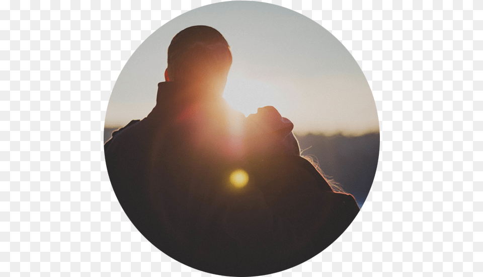 Family Silhouette, Nature, Sunlight, Flare, Sun Free Png Download