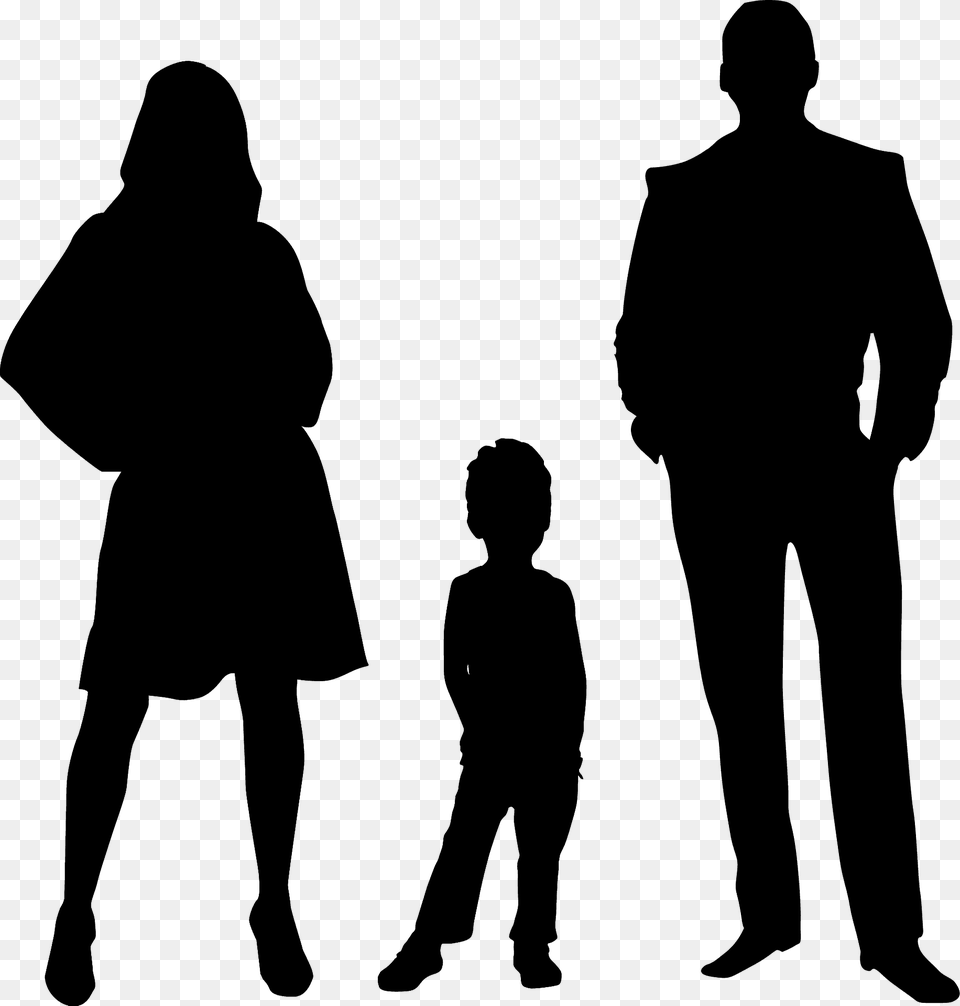 Family Silhouette, Adult, Person, Man, Male Free Transparent Png