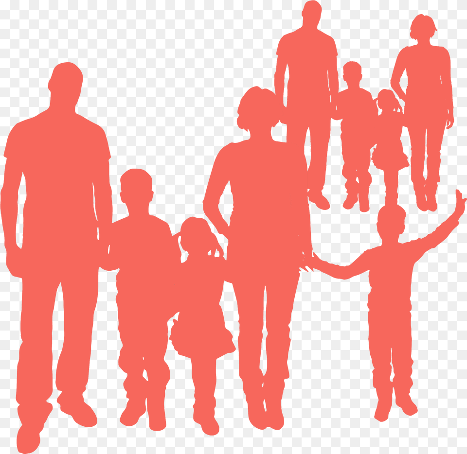 Family Silhouette, People, Person, Adult, Male Png Image