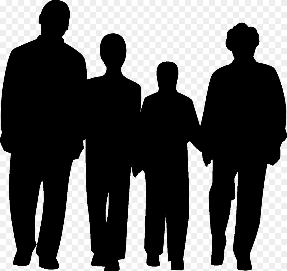 Family Silhouette, Adult, Male, Man, Person Png