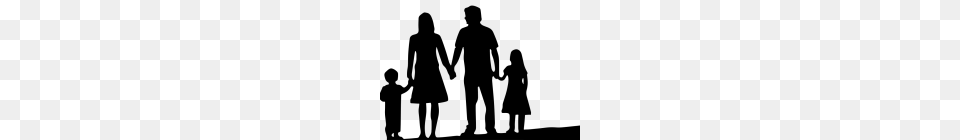Family Silhouette Clip Art Clipart Download, Gray Free Transparent Png