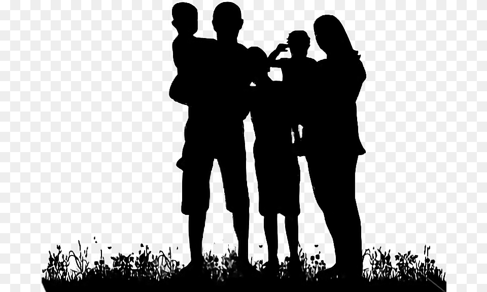 Family Silhouette Freetoedit Family Silhouette, Crowd, Person, People, Adult Png Image