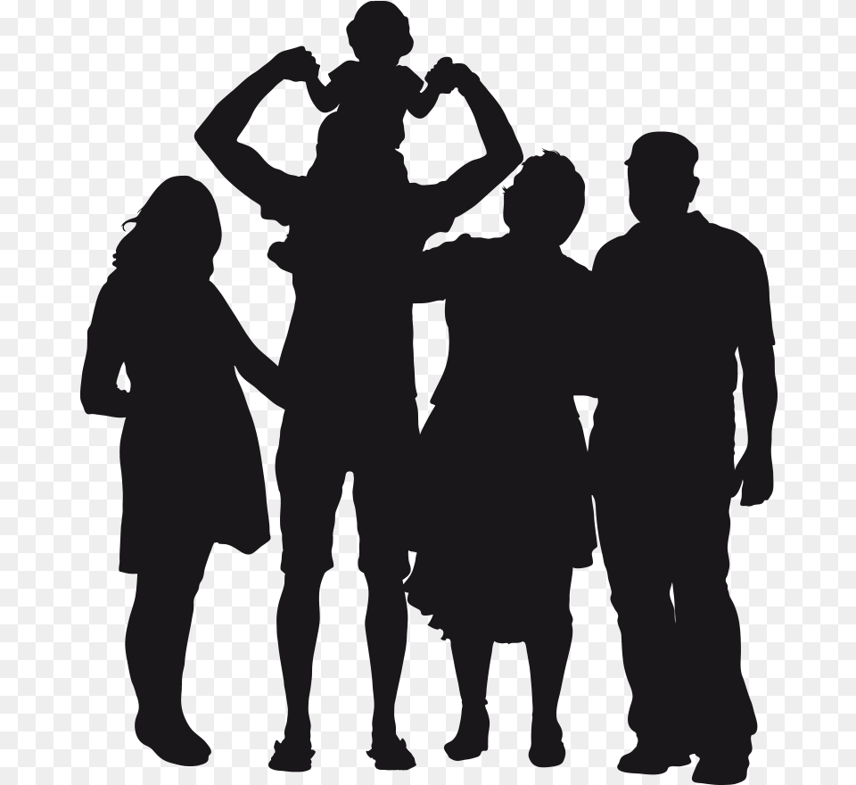 Family Silhouette Images Transparent Silhouette Families Clip Art, Person, Adult, Wedding, Leisure Activities Free Png Download