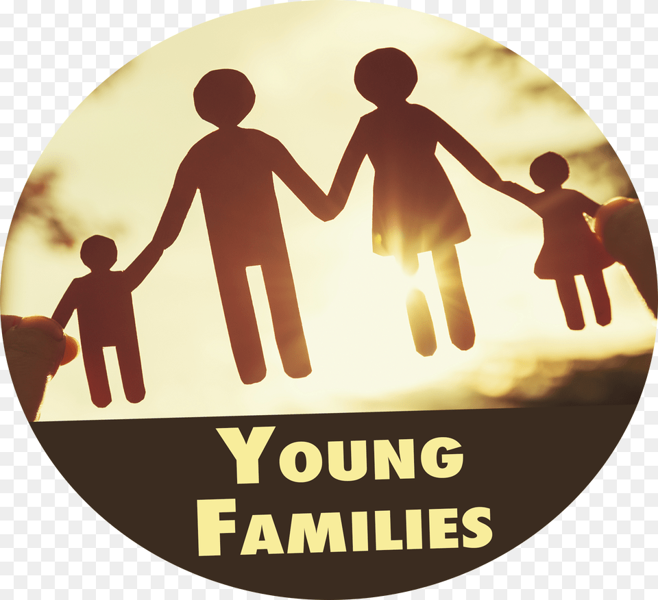 Family Silhouette Una Familia De Tres Hd Good Parenting, Advertisement, Poster, Person, Hand Free Png Download