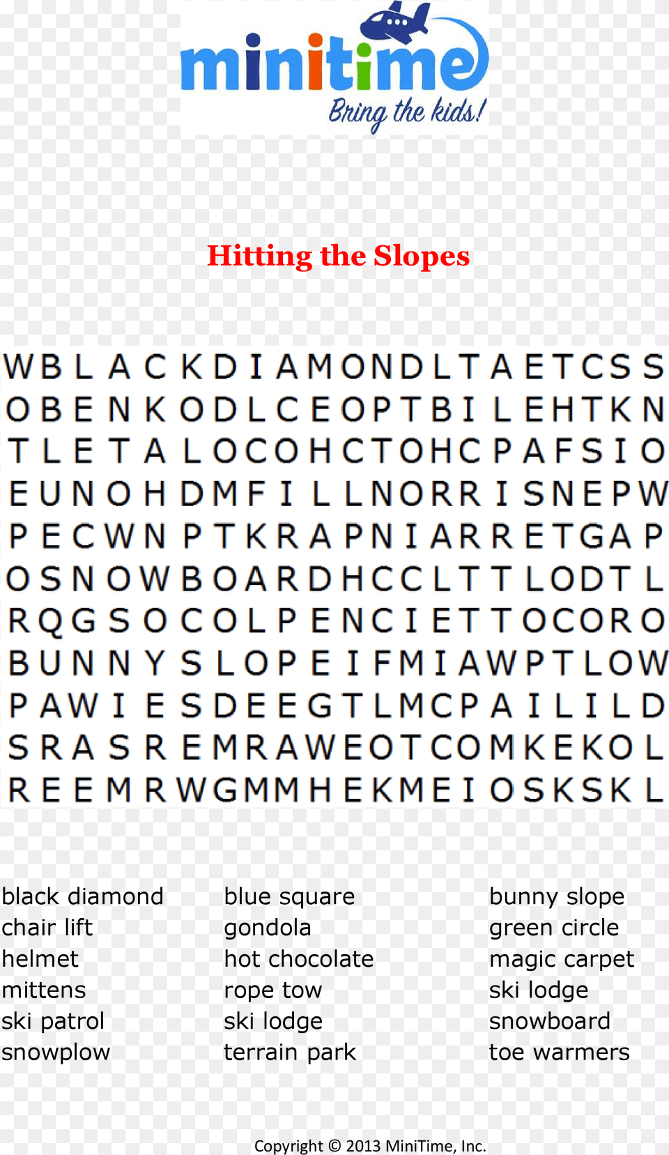 Family Ski Trip Word Searches Aprilia, Text, Number, Symbol Png Image