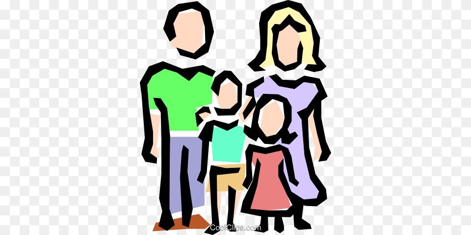 Family Symbol Royalty Vector Clip Art Illustration, People, Person, Boy, Child Free Transparent Png