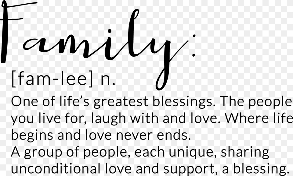 Family Text Edit Aesthetic Music Love Calligraphy, Gray Free Transparent Png