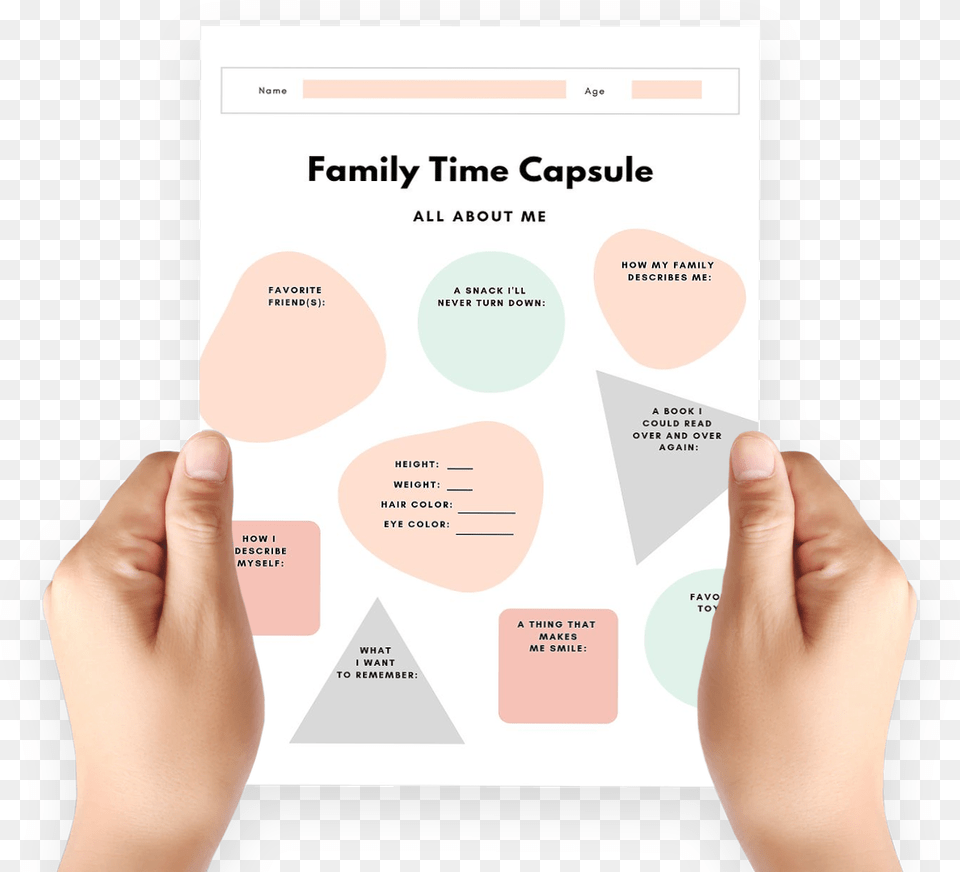 Family Time Capsule Paper, Text Free Transparent Png