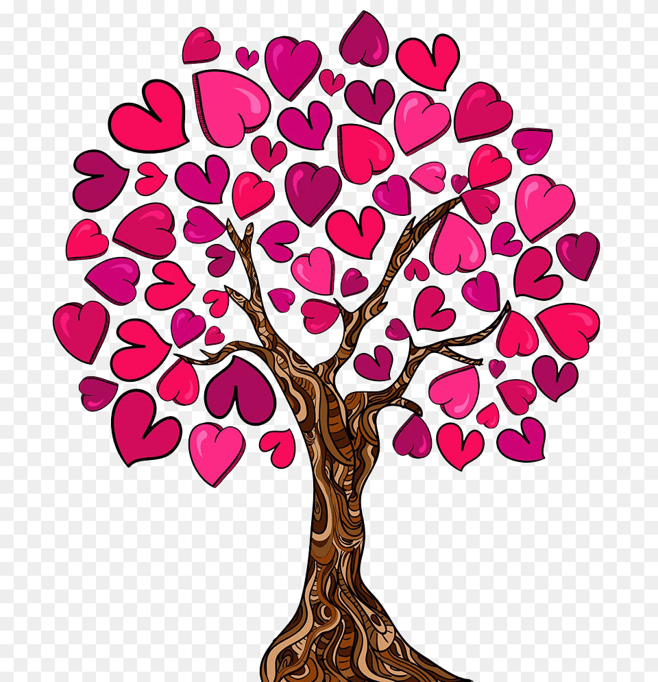 Family Tree Heart Love Clip Art, Flower, Petal, Plant, Dynamite Png
