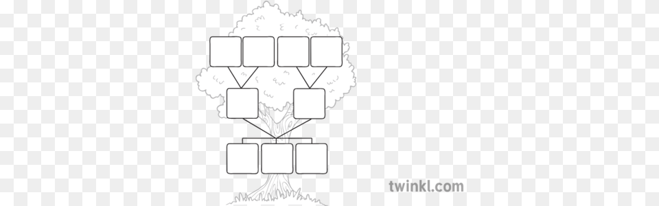 Family Tree Template Black And White Illustration Twinkl Family Tree Black And White, Art Png Image