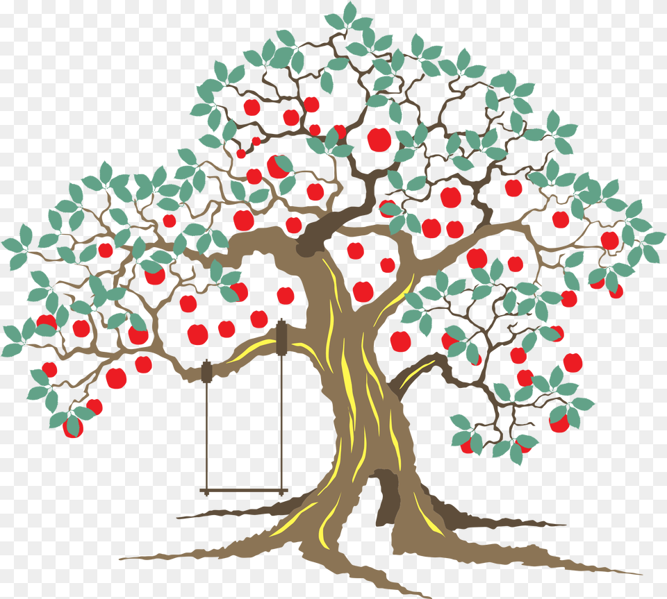 Family Tree With Fruits, Plant, Art, Pattern Png