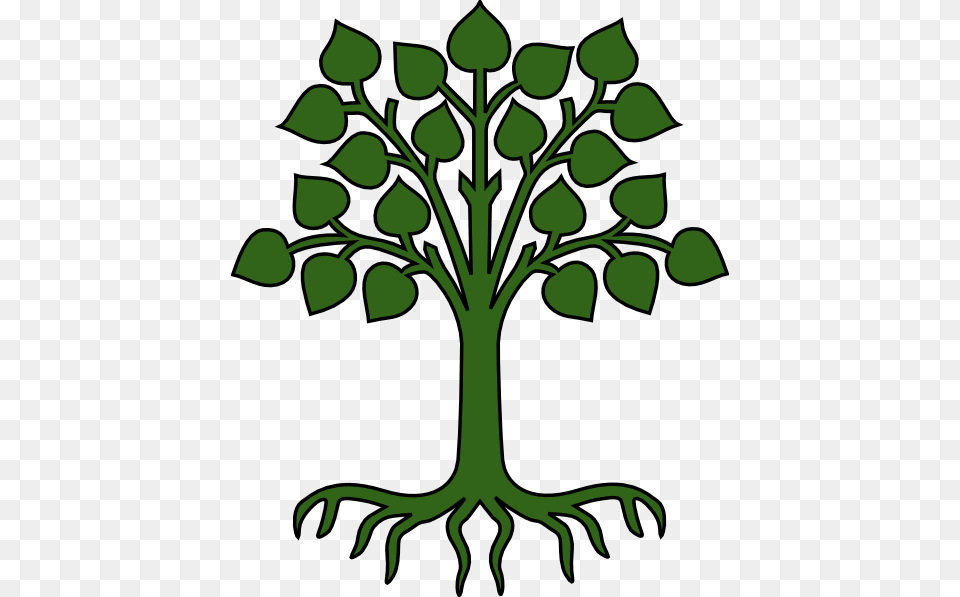 Family Tree With Roots Clipart, Leaf, Plant, Green, Potted Plant Free Png