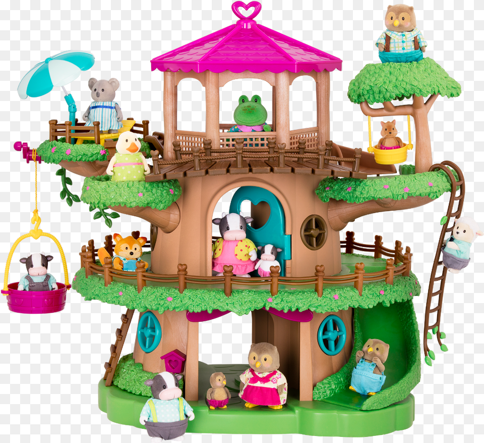 Family Treehouse Lil Woodzeez Li L Woodzeez Treehouse, Outdoors, Toy, Baby, Person Png Image
