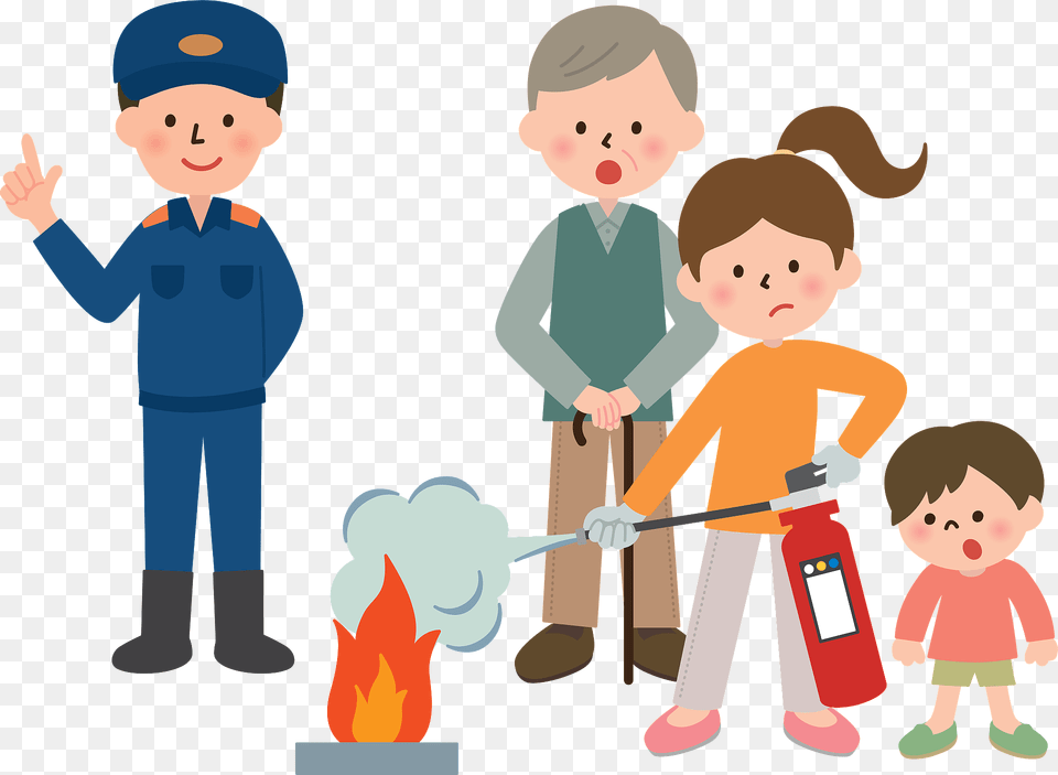 Family Using A Fire Extinguisher Clipart, Baby, Person, Face, Head Free Transparent Png