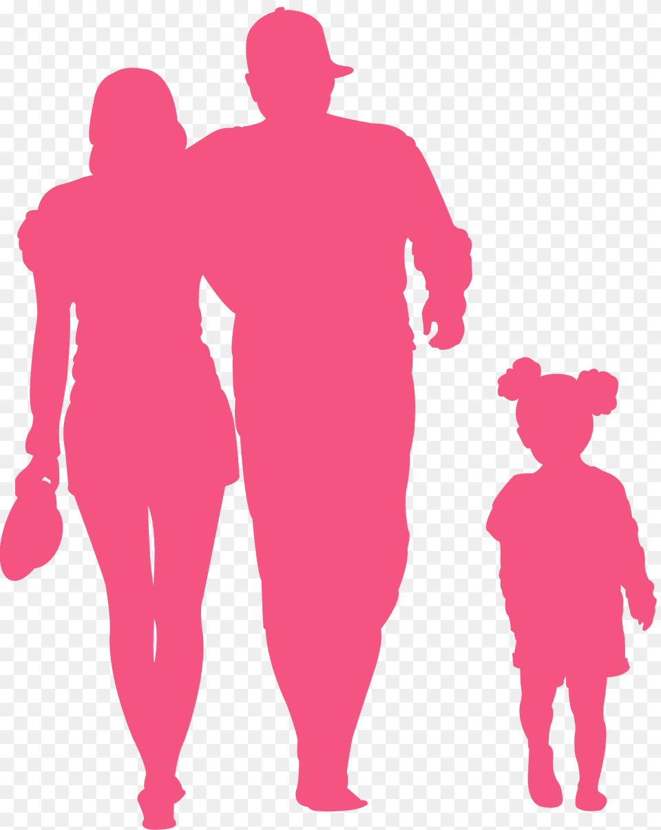 Family Walking Silhouette, Adult, Male, Man, Person Png