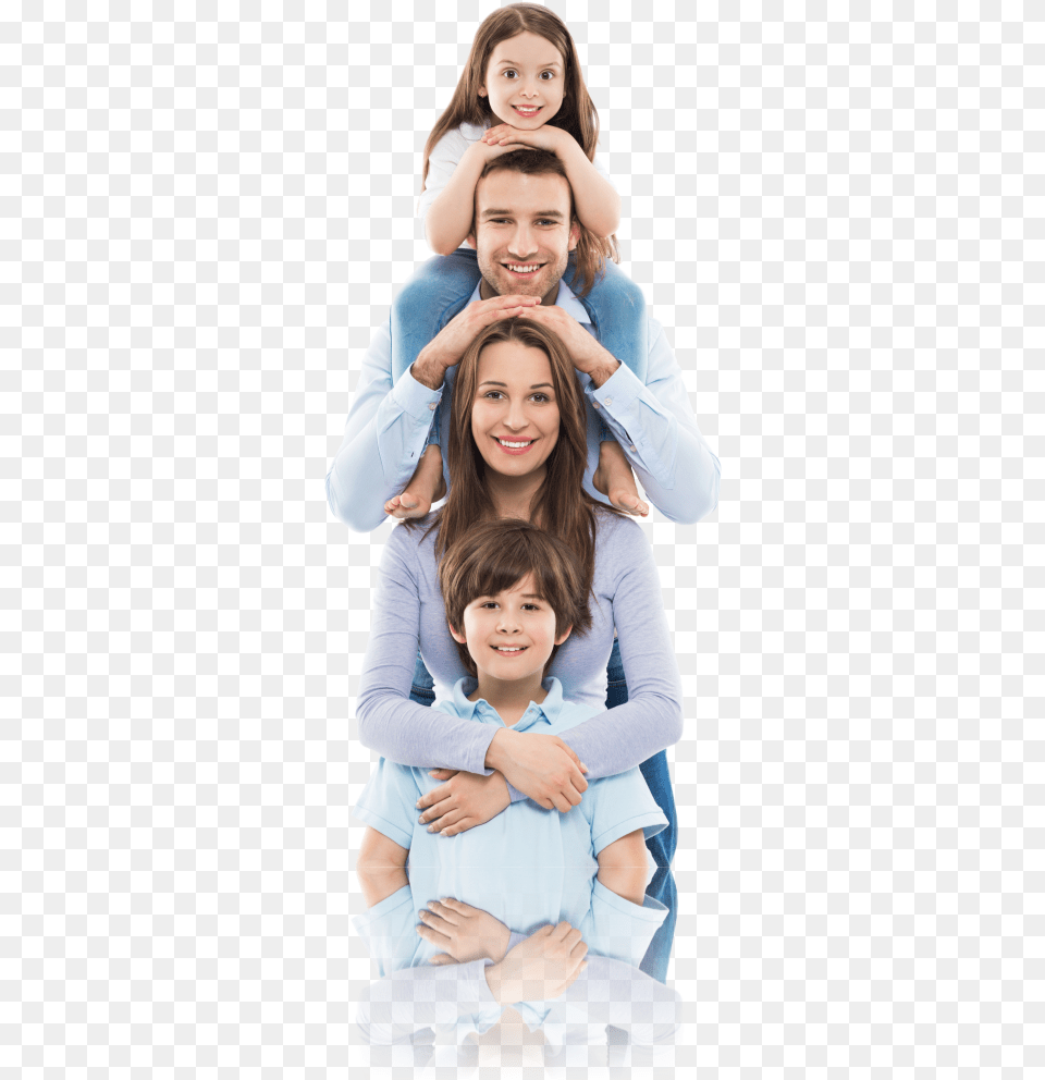 Family With Two Children, Head, Smile, Face, Portrait Free Transparent Png