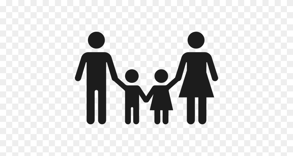 Family With Two Children Icon, Body Part, Hand, Person, Smoke Pipe Png