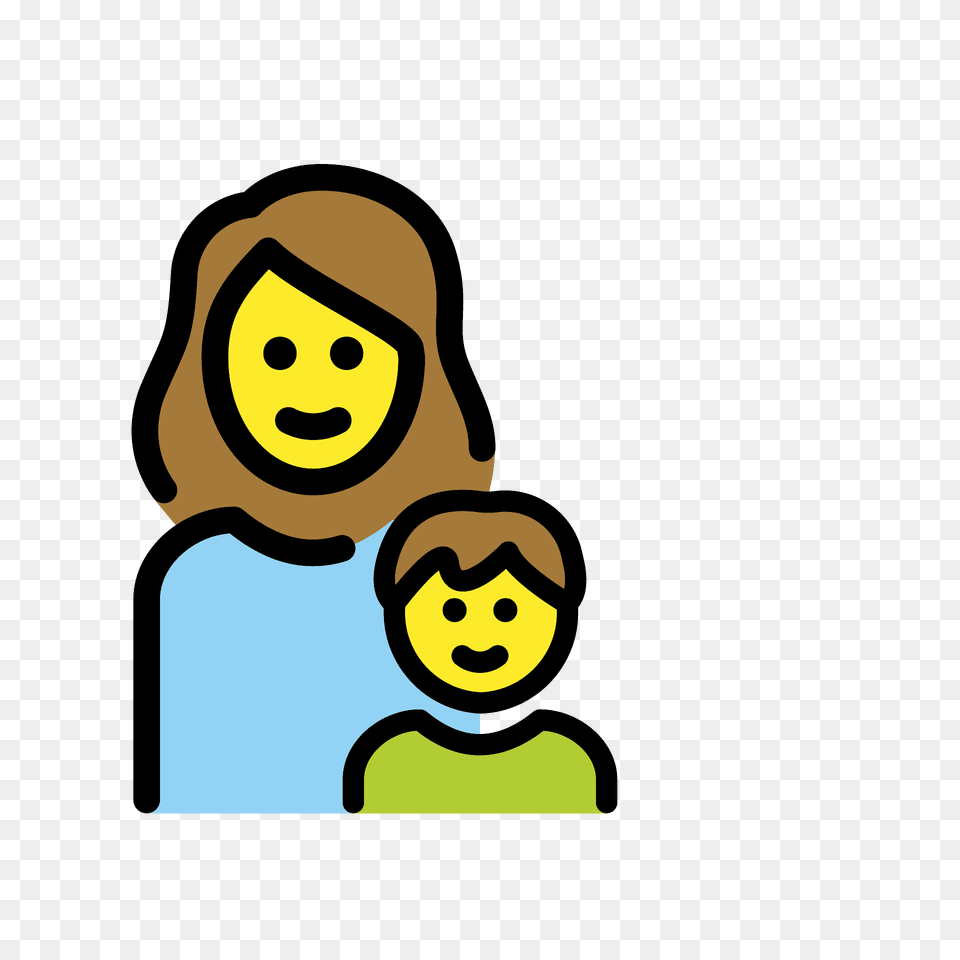 Family Woman Boy Emoji Clipart, Baby, Face, Head, Person Png Image