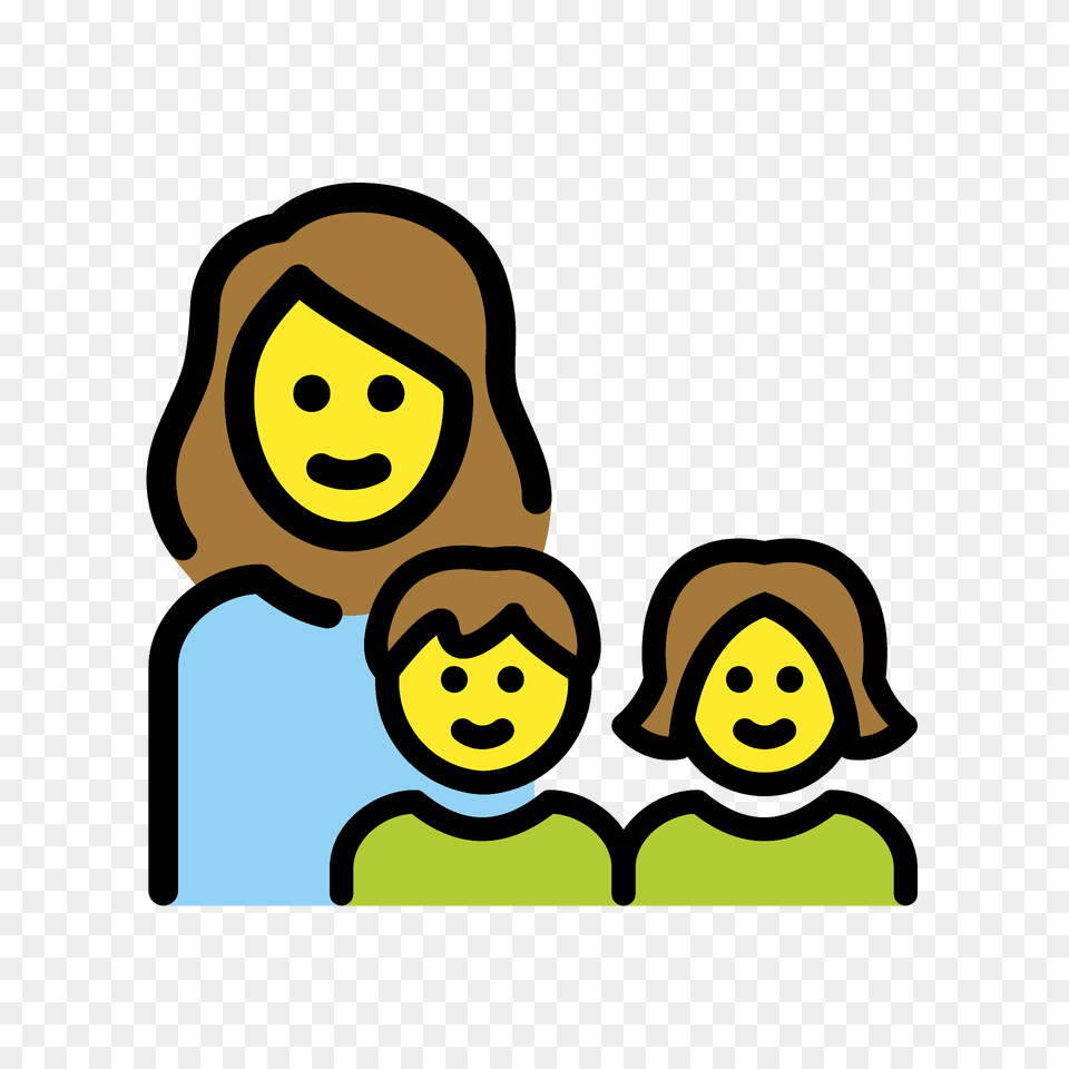 Family Woman Girl Boy Emoji Clipart, Face, Head, Person, Baby Free Transparent Png