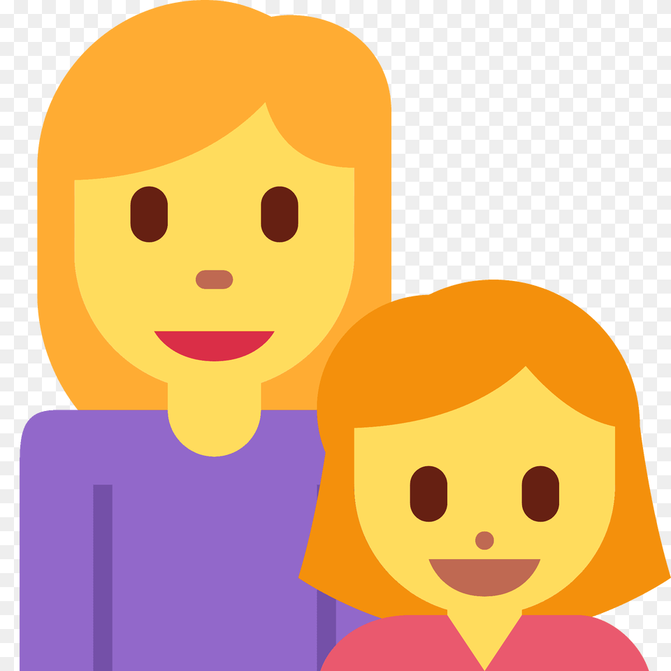 Family Woman Girl Emoji Clipart, Face, Head, Person, Baby Free Png Download