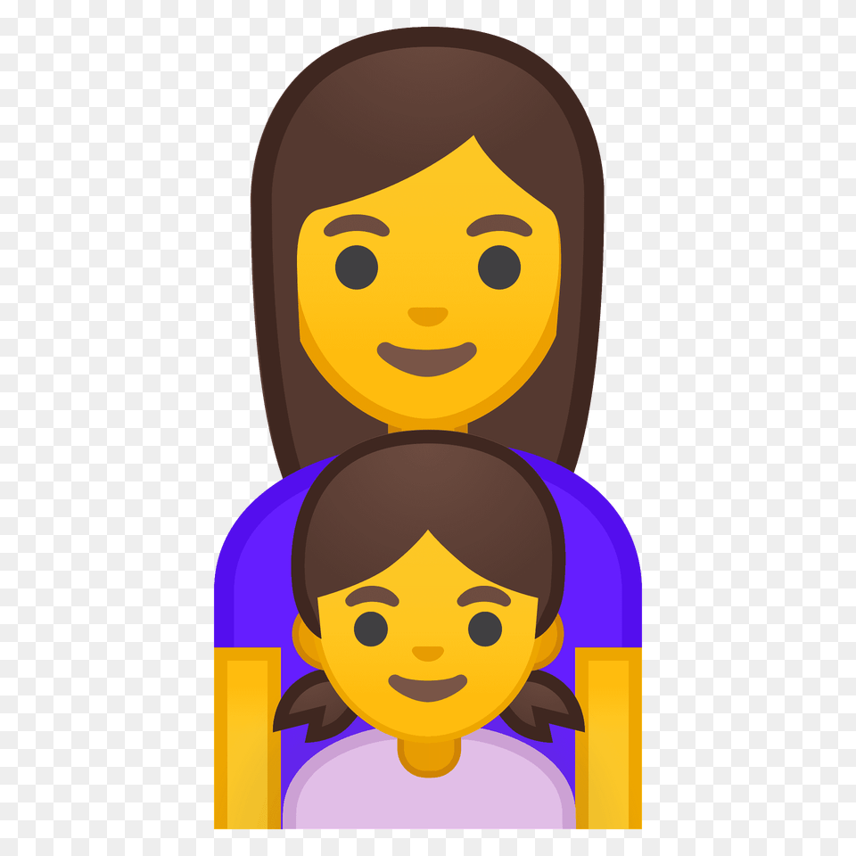 Family Woman Girl Emoji Clipart, Face, Head, Person, Photography Free Png