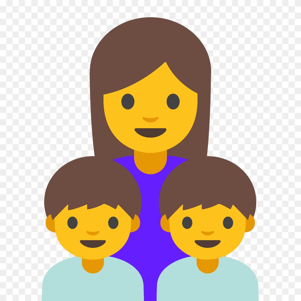 Family Woman Woman Boy Emoji Clipart, Face, Head, Person, Baby Free Png