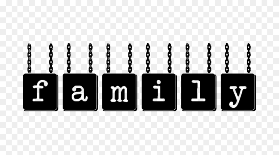 Family Word Clipart, Gray Free Transparent Png