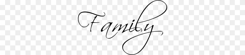 Family Word Text Writing, Gray Free Png Download