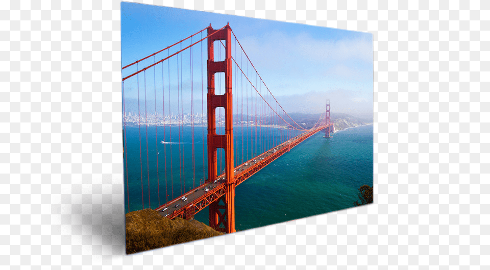 Famous Golden Gate Bridge Golden Gate Bridge, Golden Gate Bridge, Landmark Free Png Download