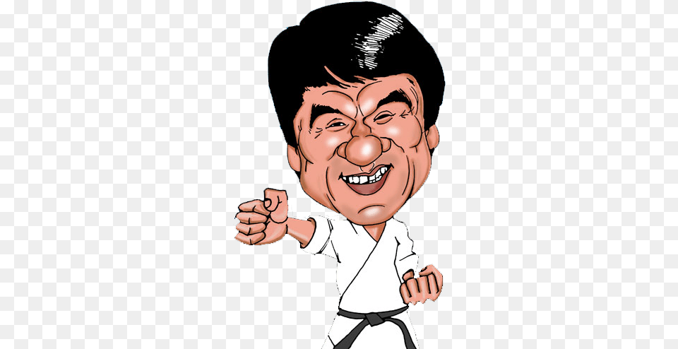 Famous People Clip Art Clipart Jackie Chan Cartoon, Body Part, Hand, Person, Finger Free Transparent Png