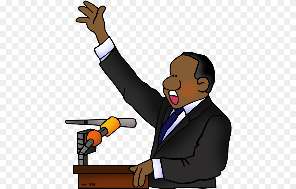 Famous People From Georgia Clip Art Martin Luther King, Person, Crowd, Electrical Device, Microphone Png Image