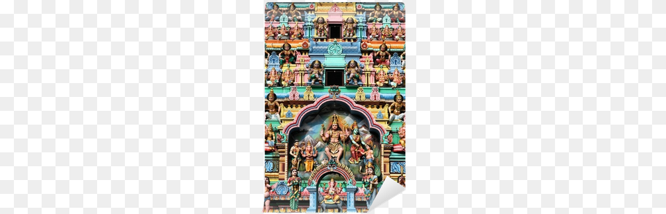 Famous Sri Veeramakaliamman Temple Wall Mural Pixers Hindu Art, Adult, Person, Male, Female Free Png Download