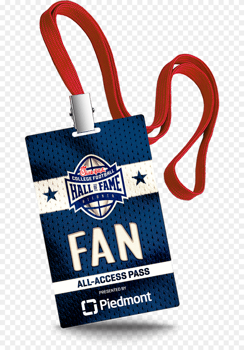Fan All Access Pass College Football Hall Of Fame Pass, Bag, Text, Accessories, Handbag Png Image