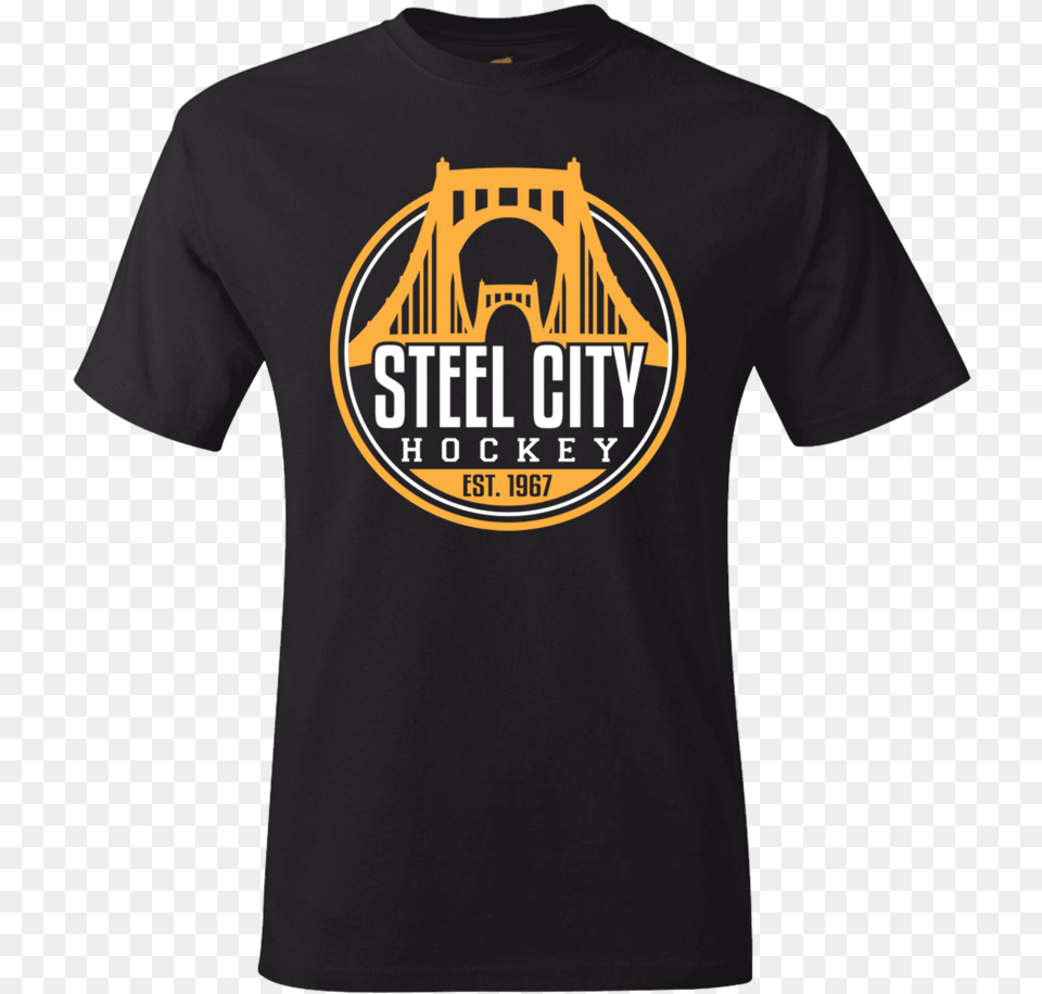 Fan Apparel Penguins Steel City Hockey Black T Shirt Becky Lynch New Shirts, Clothing, T-shirt Free Png Download