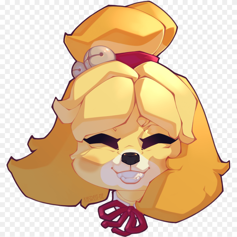 Fan Art Animal Crossing Fanart Isabelle Animal Crossing, Baby, Person, Face, Head Free Transparent Png