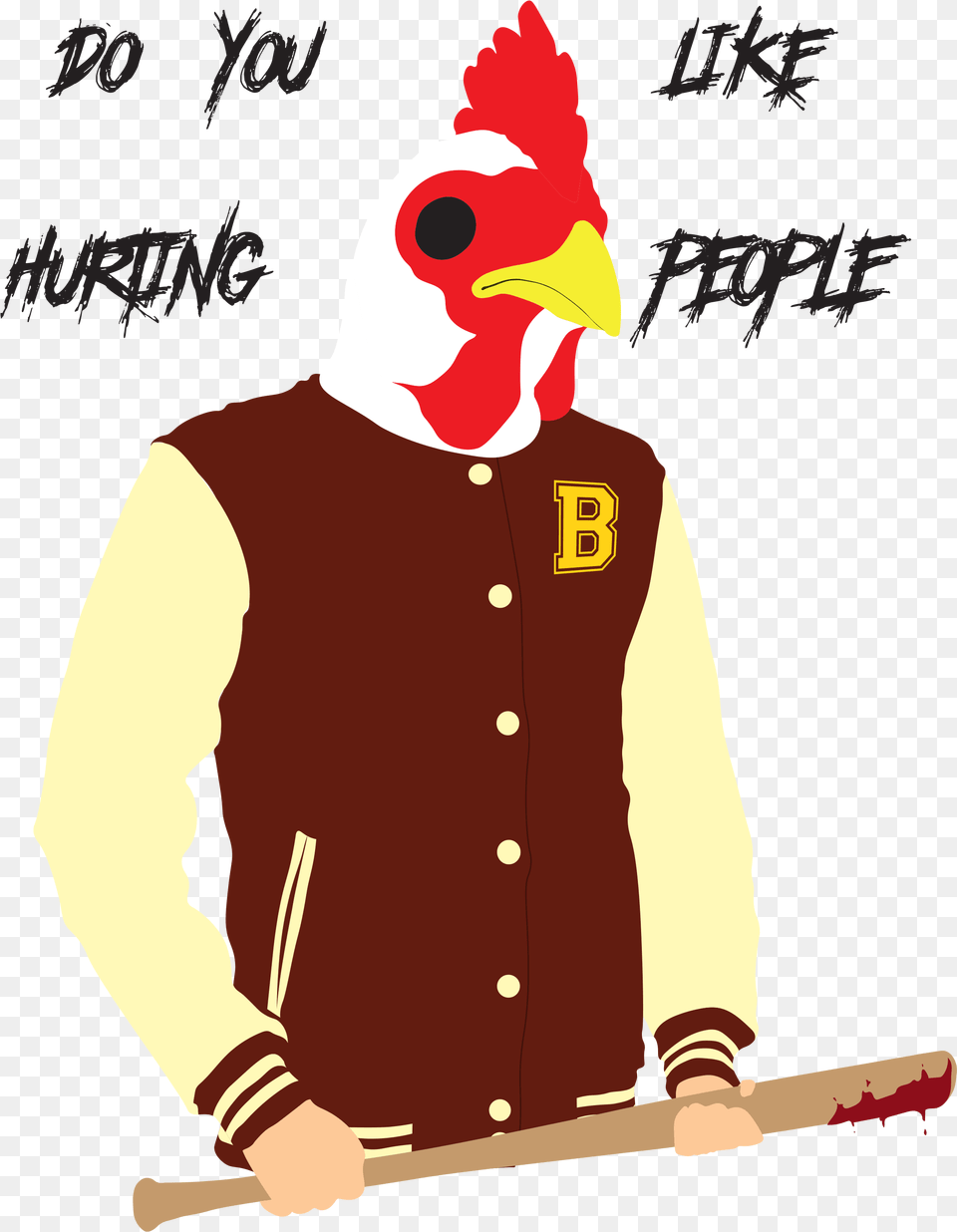 Fan Art Project Of Character Richard From The Video Hotline Miami Jacket Fanart, Adult, Male, Man, Person Free Png Download