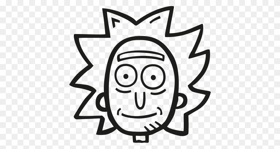 Fan Art Rick Rick And Morty Scifi Icon, Emblem, Symbol, Stencil Png