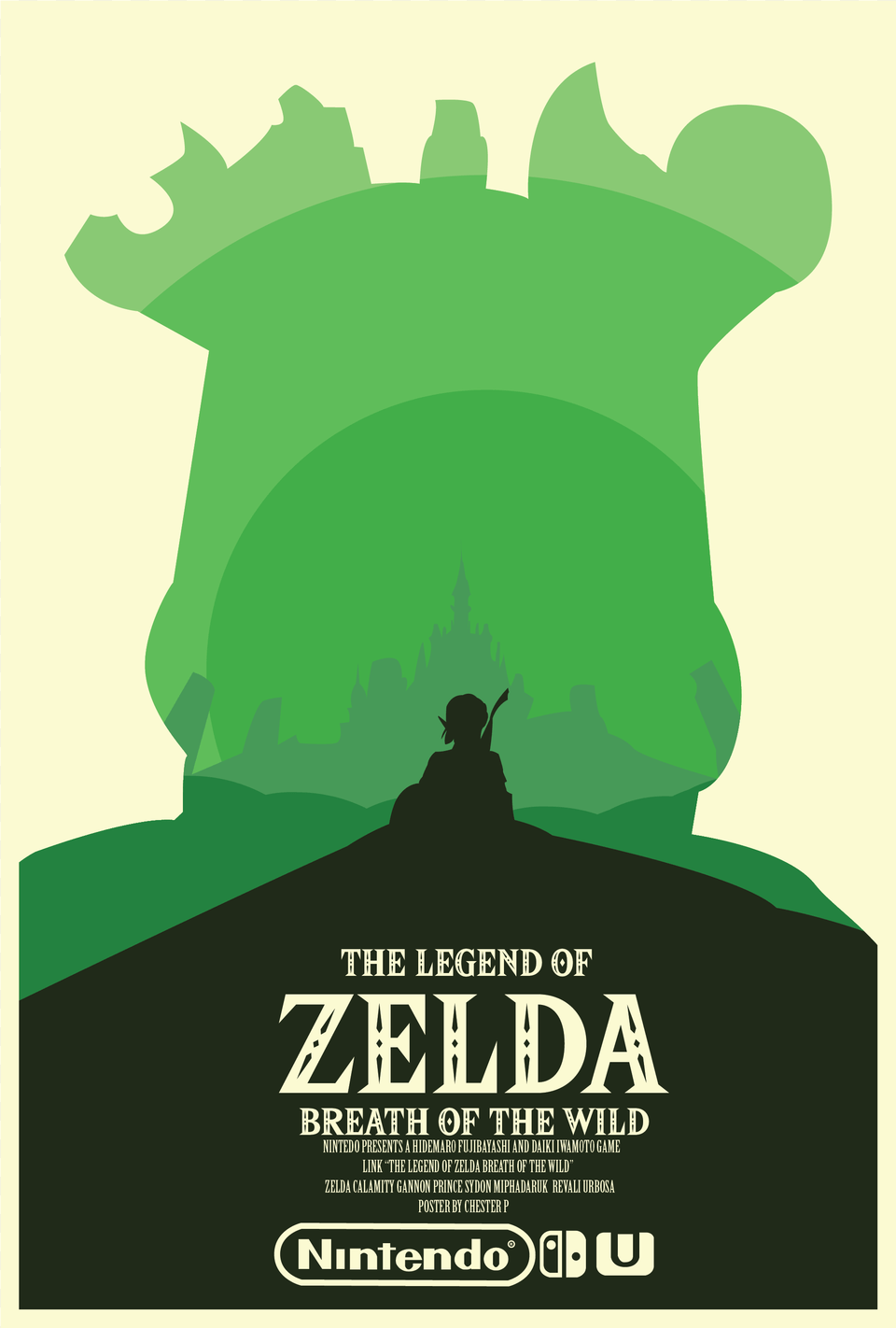 Fan Arta Botw Movie Poster I Made The Legend Of Zelda Breath Of The Wild, Advertisement, Adult, Female, Person Free Png Download