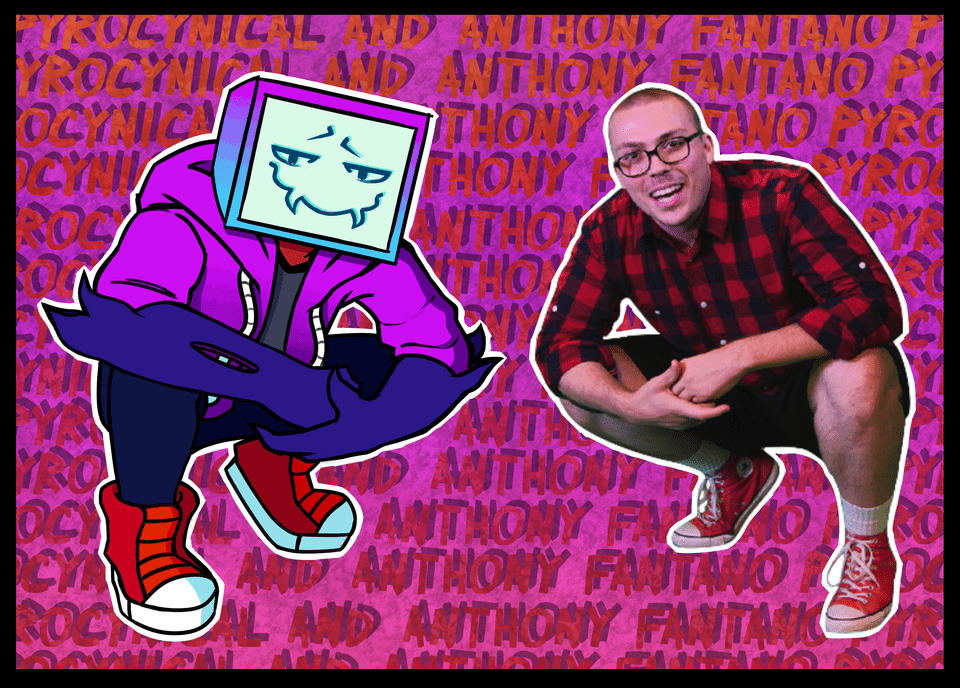 Fan Arti Drew Pyro With Anthony Fantano Because Why Pyrocynical Free Png