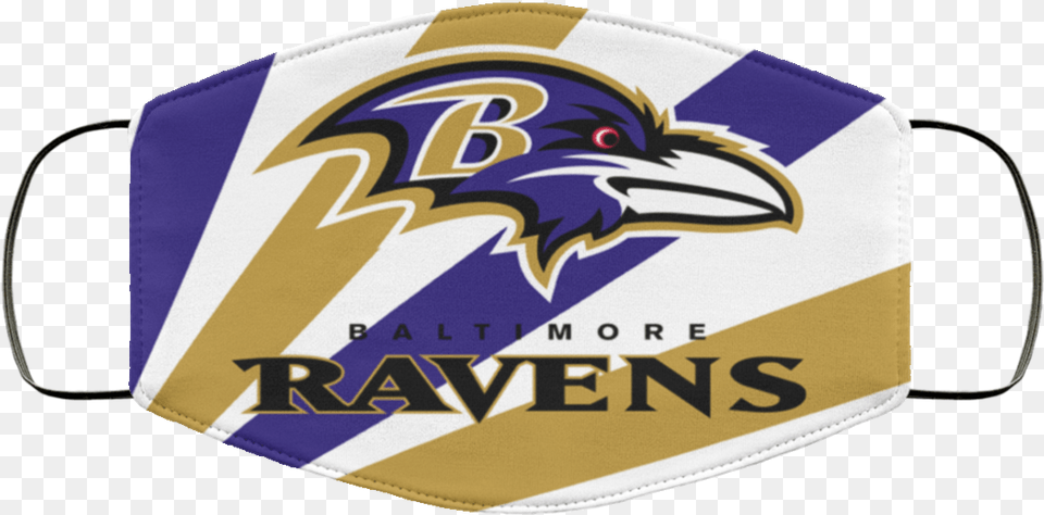 Fan Baltimore Ravens Face Mask Filter Baltimore Ravens Logo Text, Accessories, Buckle, Cap, Clothing Png
