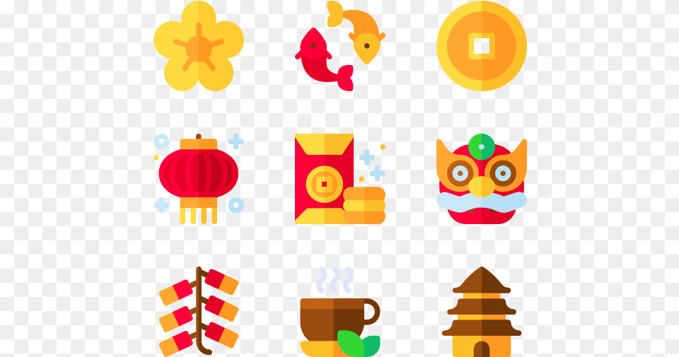 Fan Clipart Chineese New Year Vector Icon Free Transparent Png