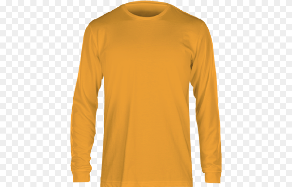 Fan Cloth Long Sleeve Tee Gold Long Sleeve Shirt Gold, Clothing, Long Sleeve, T-shirt, Knitwear Free Png